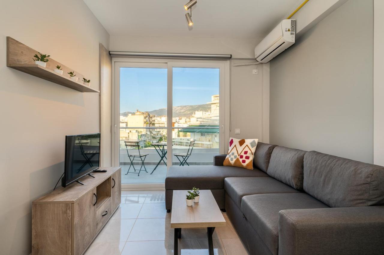 Sunny Penthouse W/ Acropolis View Next To Metro Apartment เอเธนส์ ภายนอก รูปภาพ